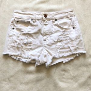 American Eagle high waisted shorts with rips